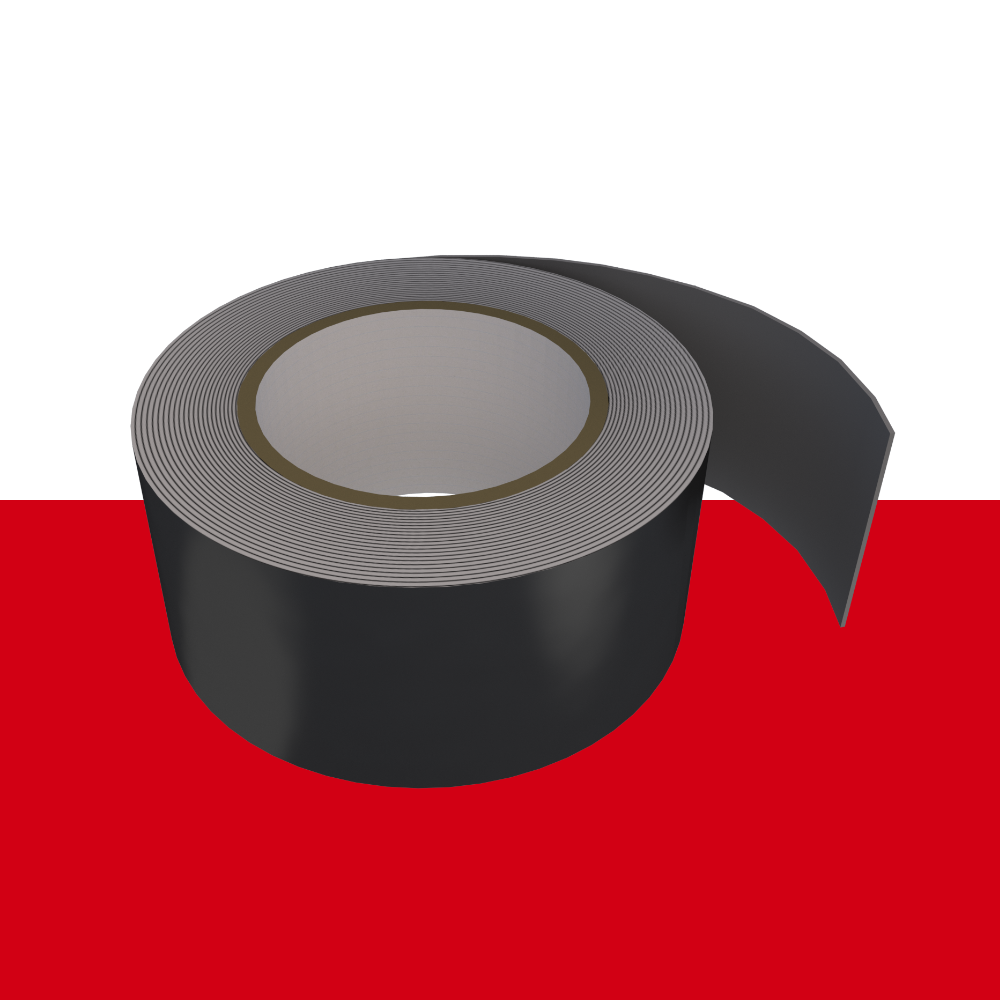 Rockwool Black Aluminium Foil Tape