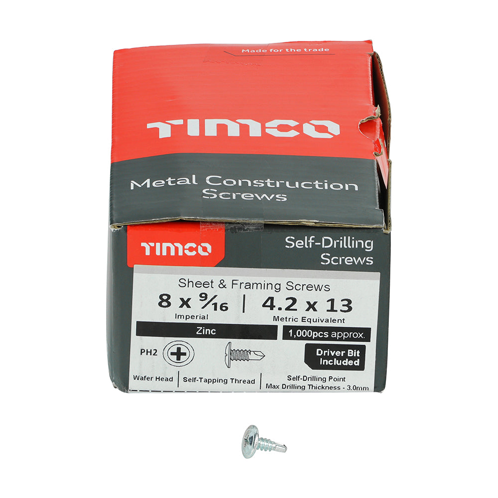 TIMCO Wafer Metal Sheet & Framing Self-drilling Screw