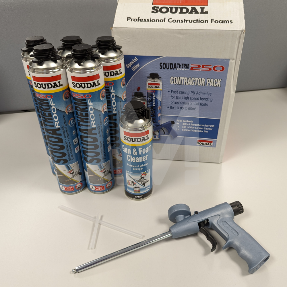 SOUDAL Soudatherm Roof 250 PU Foam Adhesive - Contractor Pack