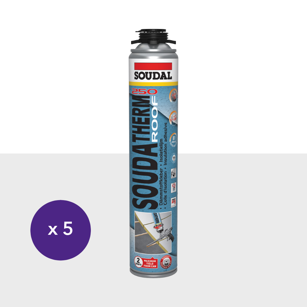 SOUDAL Soudatherm Roof 250 PU Foam Adhesive - Contractor Pack